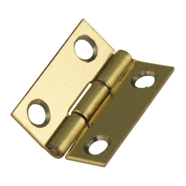 Gångjärn för skåp - Rayher - 15x12 mm - Mässing - Rektangulär - För att skruva