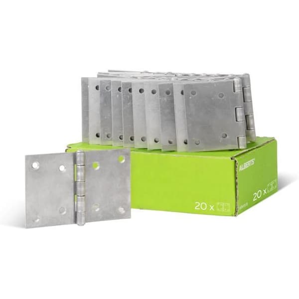 Charnière Alberts 852047 stor Rostfritt stål 81 x 128 mm Kit med 20