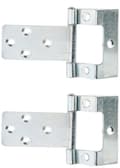 Miniatyrbild 1 av 3: Bulk hårdvara - BH01811 - Armbågssänkt gångjärn, 50 x 16 mm, set med 2 delar