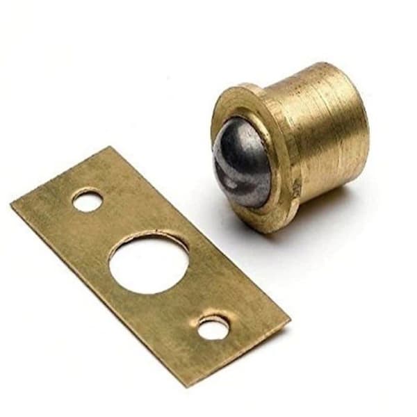 Bulk hårdvara - BH03477 - Kulhake i massiv mässing, 13 mm, set med 2 delar