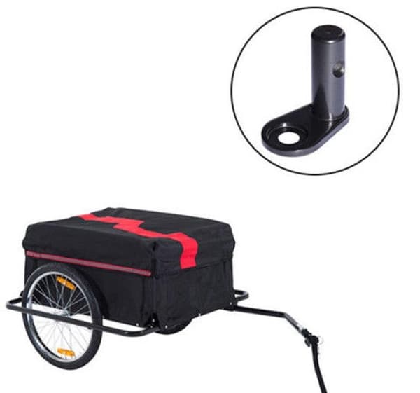Rootz Replacement Hitch Trailer - Bike Trailer - Hitch Coupler - Carbon Steel - Black