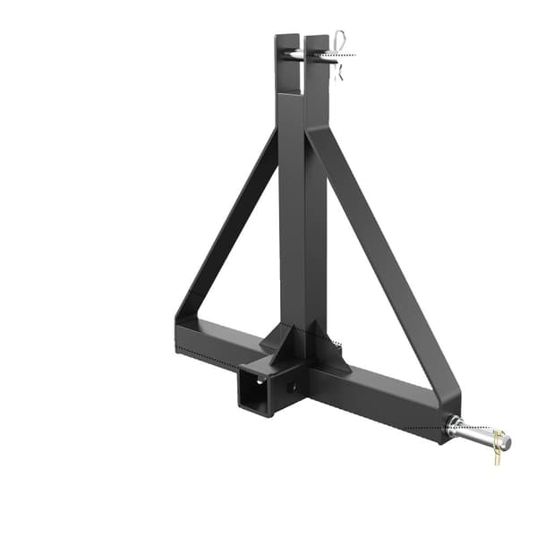 Traktor Trækstang, 3-punkts tilkobling, 2 tommer modtager, 19x21in 19x21in