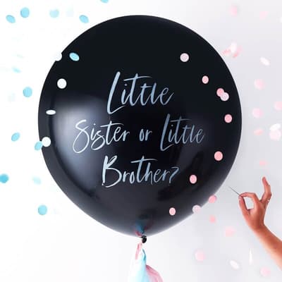 Gender Reveal Ballong- Little Brother or Littler Sister