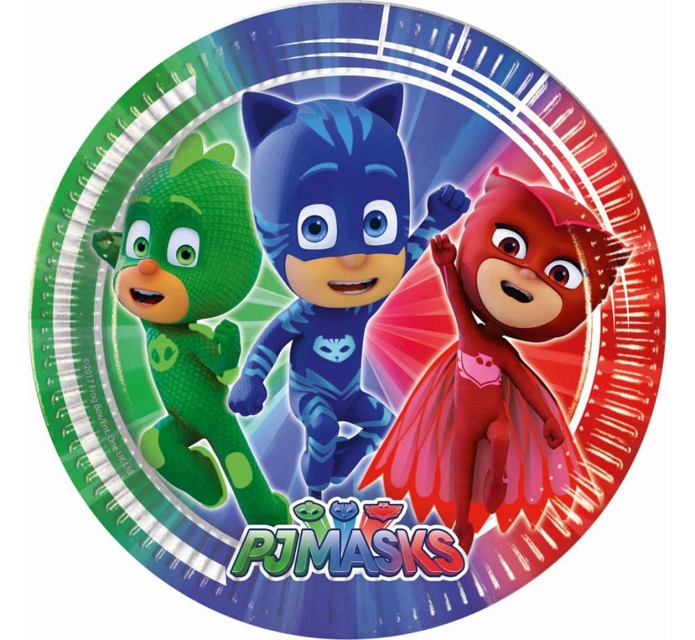 Pyjamashjältarna- Papperstallrikar