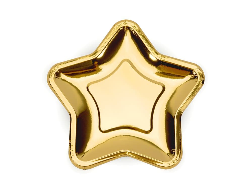 Pappersassietter Guldmetallic Stjärna