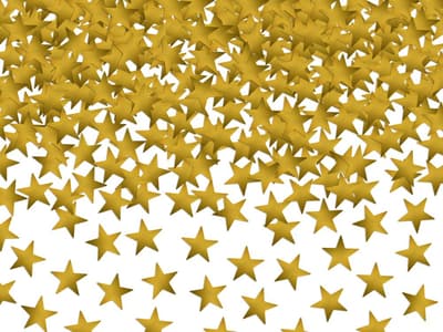 Konfetti- Stjärnor Guld