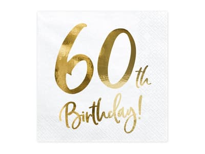 Servetter Födelsedag- 60 år