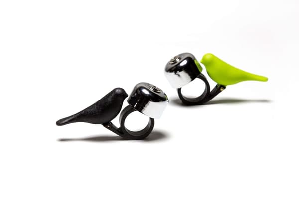 Qualy Bird Bike Bell, Sort