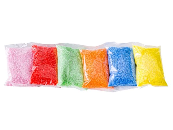 MAGISK SAND TIL FYLDNING, SAND TIL SOVE, SANDKUNST, Farverige flasker - DIY, Kreativt sæt