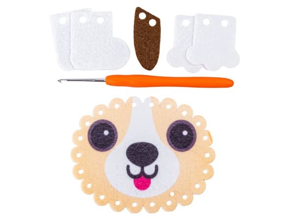 Luova kirjontasarja, maskotti, täytetyt eläin ompelemiseen, tyyny koristeluun DIY DOG