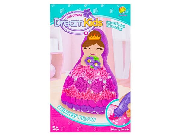 Kreativt sæt med broderi, maskot, syningsplys, dekorativ pude DIY PRINCESS PRINCESS