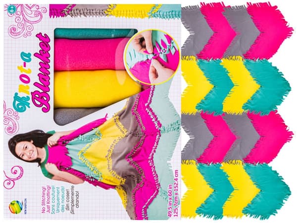 Kreativt sæt, broderi, plystæppe til syning DIY PATCHWORK-tæppe