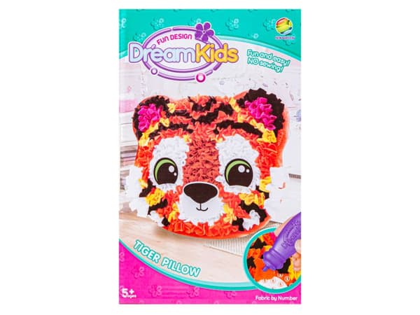 Kreativ uppsättning av broderisatser, maskot, gosedjur för sömnad, dekorativ kudde DIY TIGER