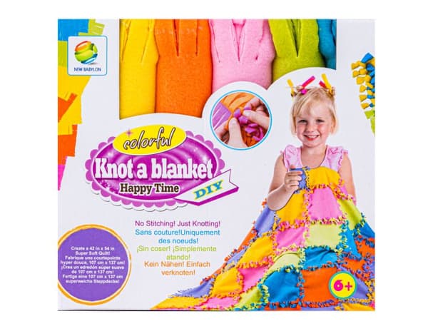 Kreativt sæt, broderi, plystæppe til syning DIY PATCHWORK-tæppe