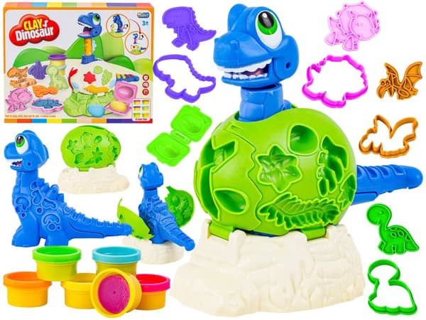 Ett kreativt set med plasticine, lekdeg