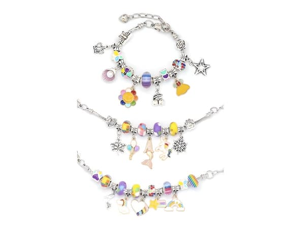 Sæt til fremstilling af smykker, armbånd, charms, vedhæng, perler MIX