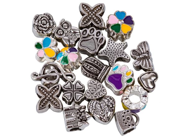 Sæt til fremstilling af smykker, armbånd, charms, vedhæng, perler MIX
