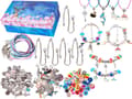 Miniatyrbillede 1 af 6: Sæt til fremstilling af smykker, armbånd, charms, vedhæng, stribede perler, MIX