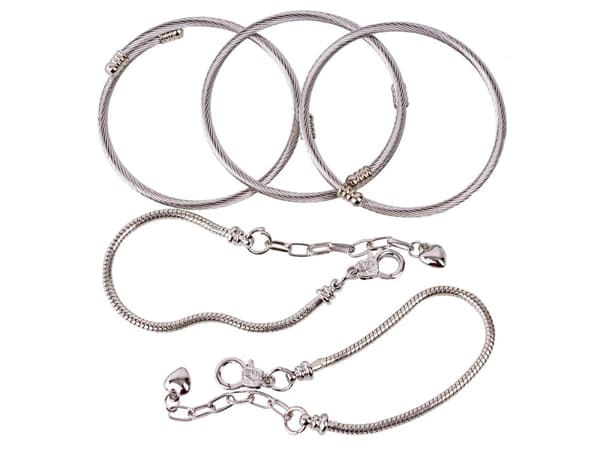 Sæt til fremstilling af smykker, armbånd, charms, vedhæng, perler MIX
