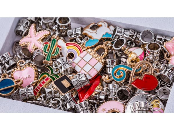 Sæt til fremstilling af smykker, armbånd, charms, vedhæng, perler MIX