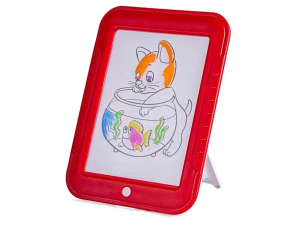 Ljus målning Tablet Board Med Stenciler