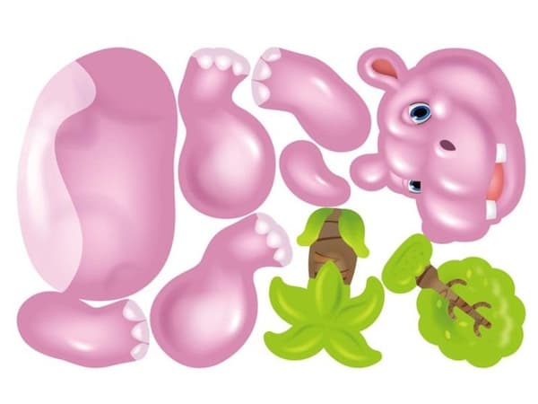 Kreativ ZOO Mosaik i kuffert 198 stk. 3D puslespil, blokke, skruetrækker byggesæt