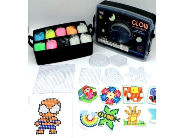 Strygemaskine, Strygeperler, Sæt med 10000 elementer GLOW IN THE DARK skabeloner