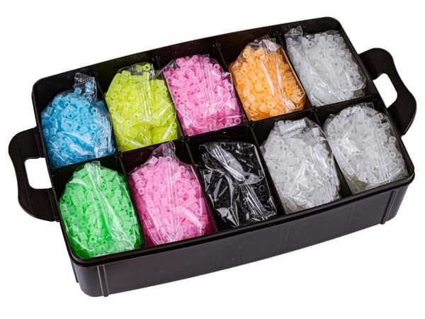 Strygemaskine, Strygeperler, Sæt med 10000 elementer GLOW IN THE DARK skabeloner