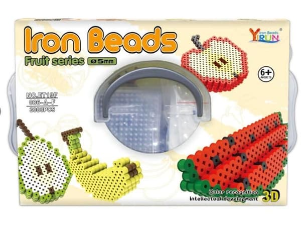 Strygemaskine, Strygeperler, 3D FRUGT Sæt 3000 stk