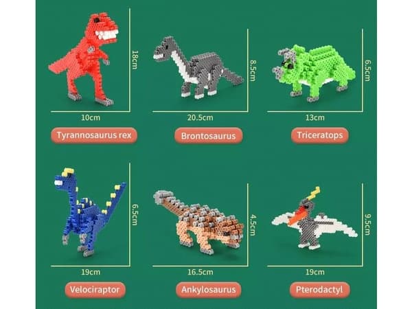 Strygemaskine, Strygeperler, 3D DINOSAURS Sæt 3000 stk.