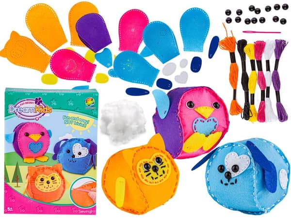 Kreativt sæt med broderede mønstre til syning af puder, maskot, kæledyr, maskot, pude