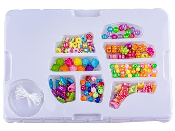 Sæt til at skabe smykker, armbånd, halskæder, farverige perler