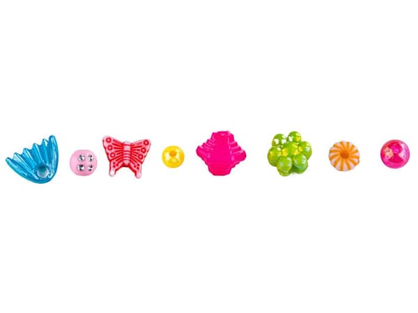 Sæt til at skabe smykker, armbånd, halskæder, farverige perler