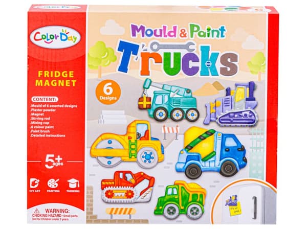 Creative Kit Gör en magnet, gjutna gör-det-själv-truckar, BOSKARPORD Gör det själv