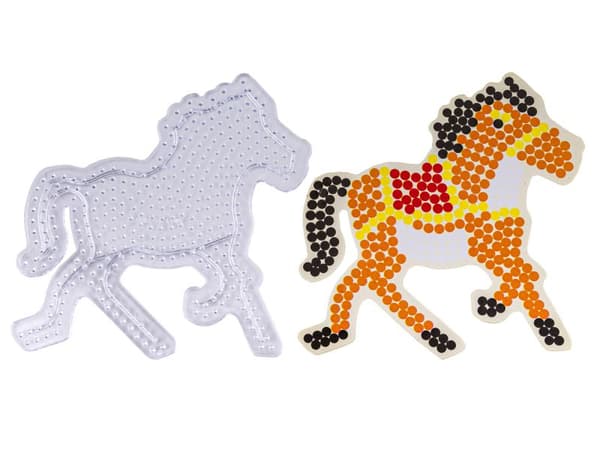 Strygeperler, Strygemaskine, Skabelon, Taske BRUN HEST, SADLET HEST