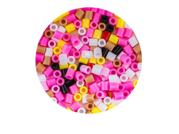Strygeperler, Strygemaskine, Skabelon, Legetaske, GULD HÅR DUKKE