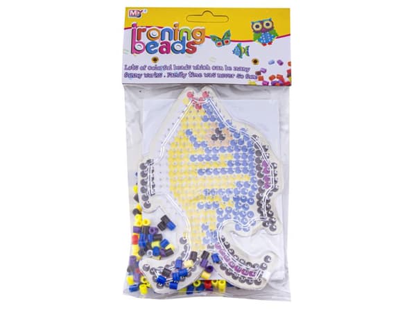 Strygeperler, Strygemaskine, Skabelon, Taske FARVERIG FISK, HAVFISK