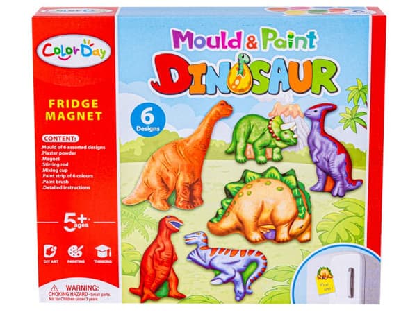 Kreativt sæt Skab en magnet, støb DIY DINOSAUURER Gør det selv