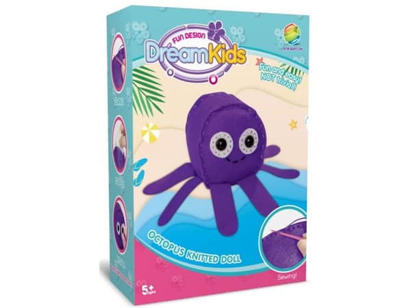 Luova sarja kirjonta, maskotti, pehmo ompelueläimet merieläimet OCTOPUS