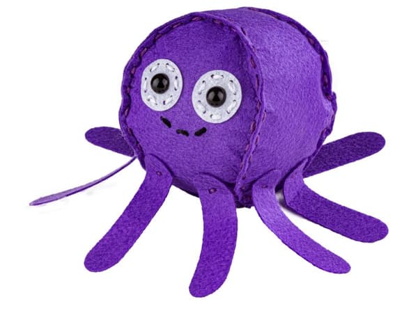 Luova sarja kirjonta, maskotti, pehmo ompelueläimet merieläimet OCTOPUS