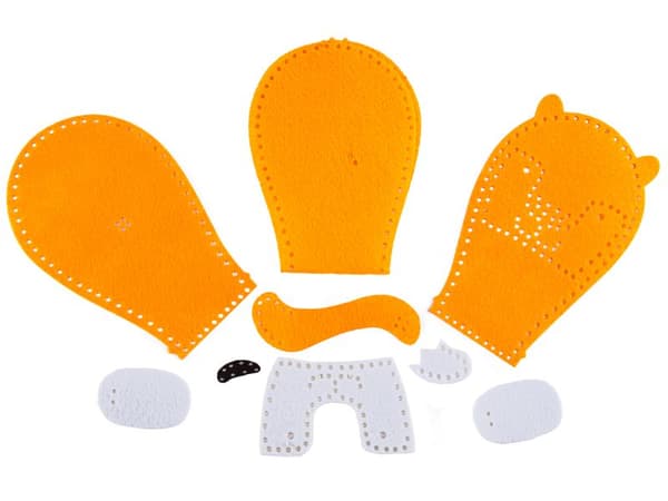 Kreativ uppsättning av broderier, maskot, plyschsydjur Skogsdjur FOX