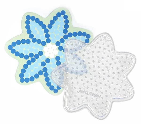 Strygeperler, Strygemaskine, Skabelon, BLÅ BLOMST taske