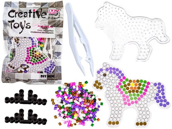 Strygeperler, Strygemaskine, Skabelon, Pung HORSE, UNICORN