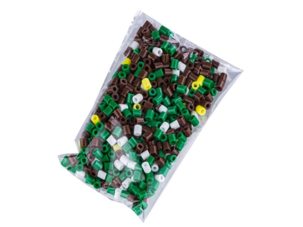 Strygeperler 3D-version, kaktusblomstskabelon, pose, strygepose