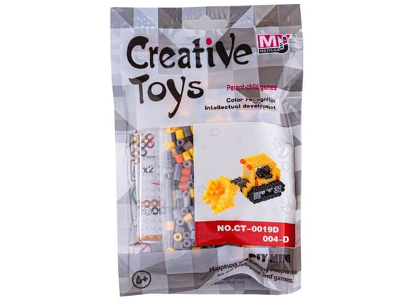 Strygeperler 3D version, BULLDOZER, DOZER, Pouch, Strygemaskine