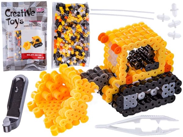 Strygeperler 3D version, BULLDOZER, DOZER, Pouch, Strygemaskine