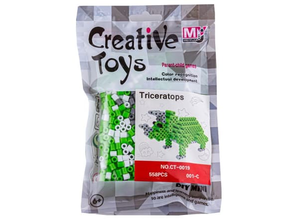 Strygeperler 3D version, TRICERATOPS, DINOSAUR, pose, Strygepose