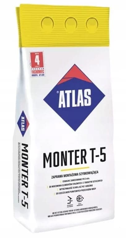 Atlas Monter T-5 Pikakiinnityslaasti 5 kg