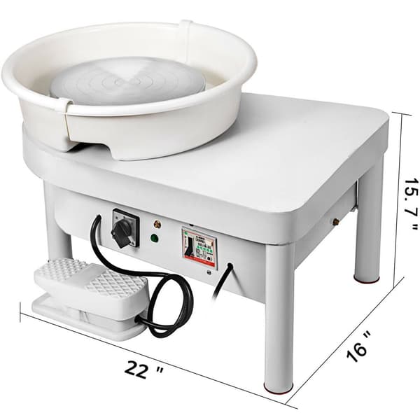 Keramisk hjulmaskin, 350W keramikmaskin, 25 cm i diameter,220V