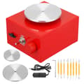 Miniatyrbillede 2 af 2: Keramikdrejeskive, elektrisk drift, DIY lerredskaber, EU STIK 220V